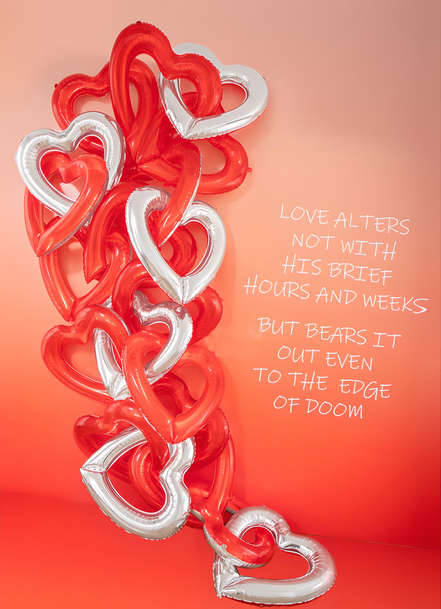 32" Red Heart Foil Balloons (6 Pack)