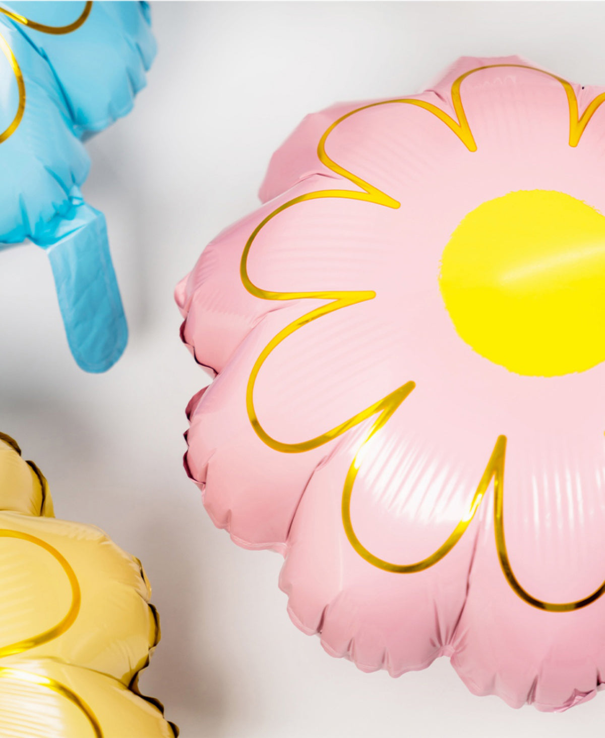 18inch Daisy Flower Foil Balloons  White Yellow Pink Blue