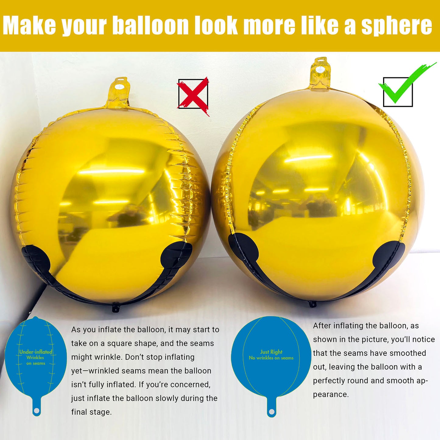 DIY Christmas Bell Ornament Balloon Kit 10count/Pack