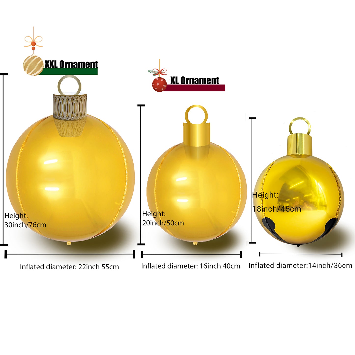 DIY Christmas Bell Ornament Balloon Kit 10count/Pack
