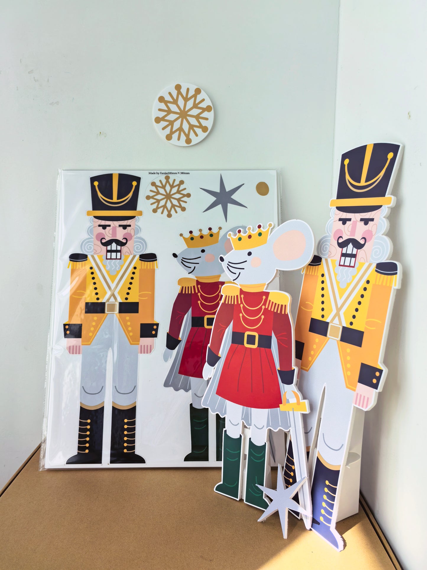 Standee Christmas Cutout Decor| Christmas Tree Nutcracker Ballet Girl Foam Board for Festival Decorations