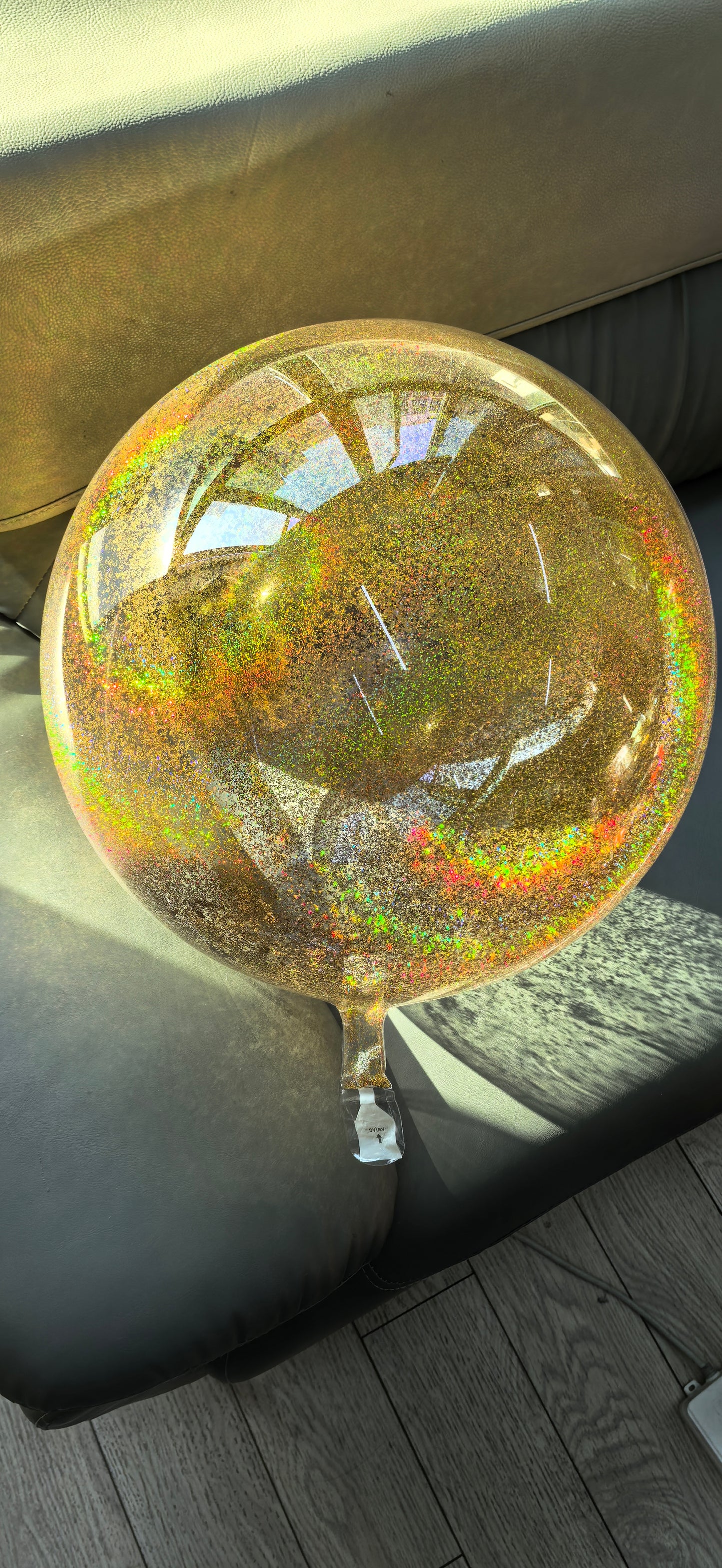 Wholesale Holographic Laser Glitter Bubble Balloons 20pcs Self-sealing