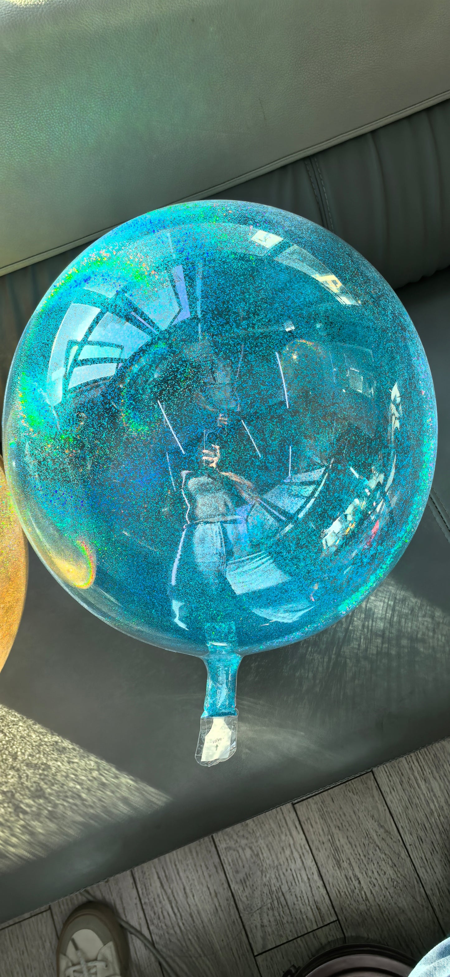 Wholesale Holographic Laser Glitter Bubble Balloons 20pcs Self-sealing