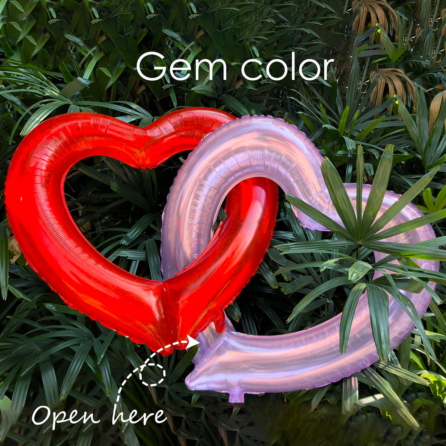 32" Red Heart Foil Balloons (6 Pack)