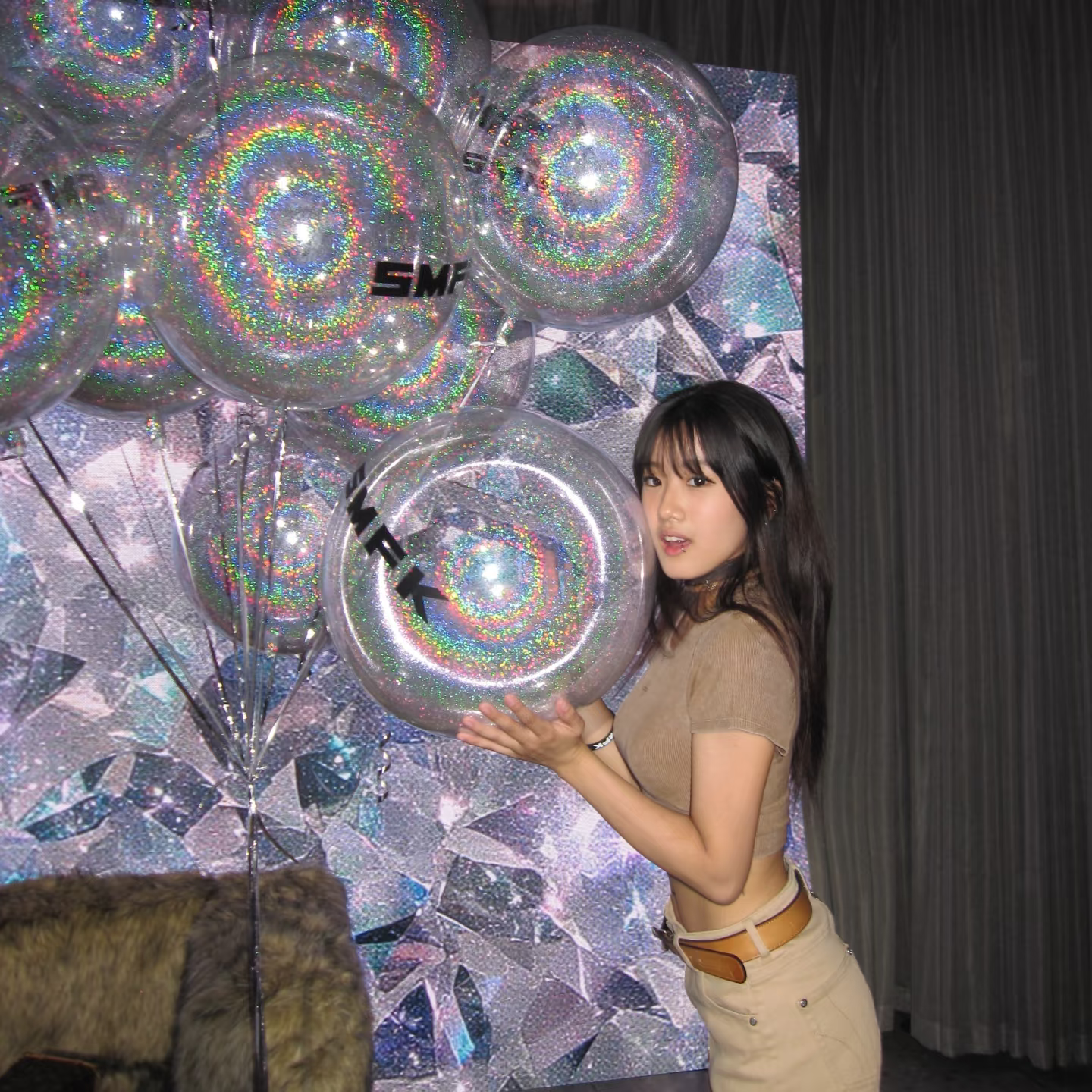 Wholesale Holographic Laser Glitter Bubble Balloons 20pcs Self-sealing
