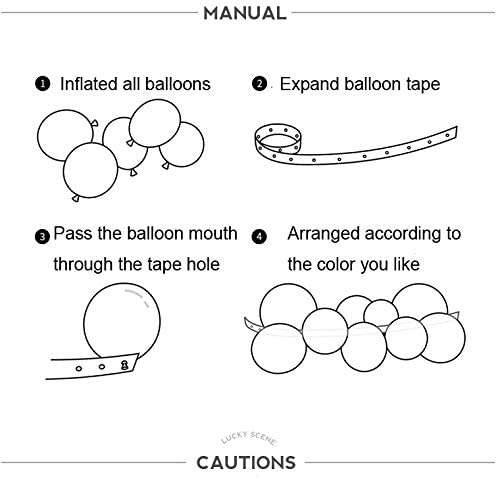 DIY Silver Balloons Garland Kit 70pcs