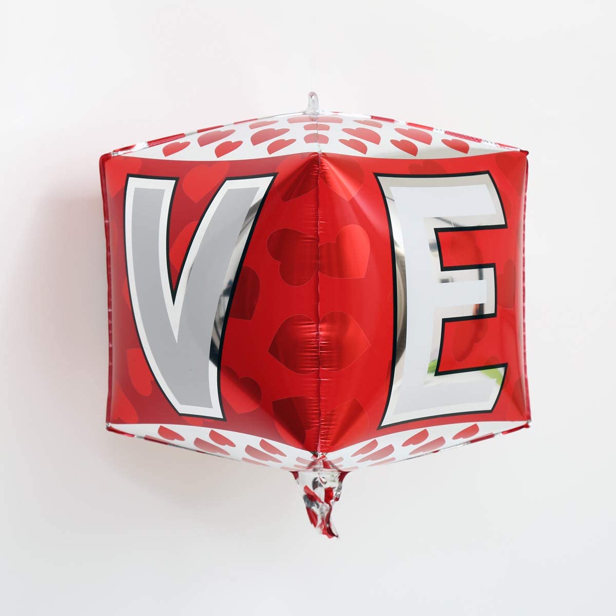 Eanjia 15" LOVE Letter Cube Foil Balloons