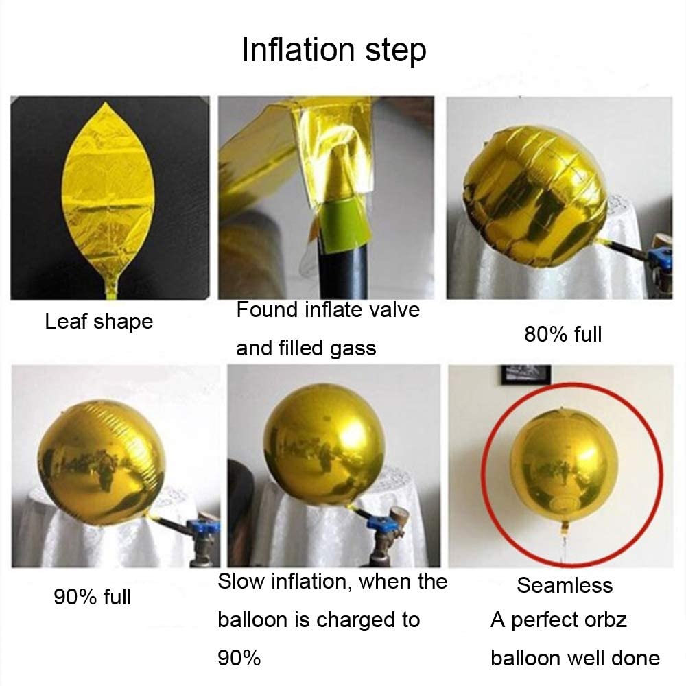 4D Aluminum Film Soccer Balloons 4Count 16"