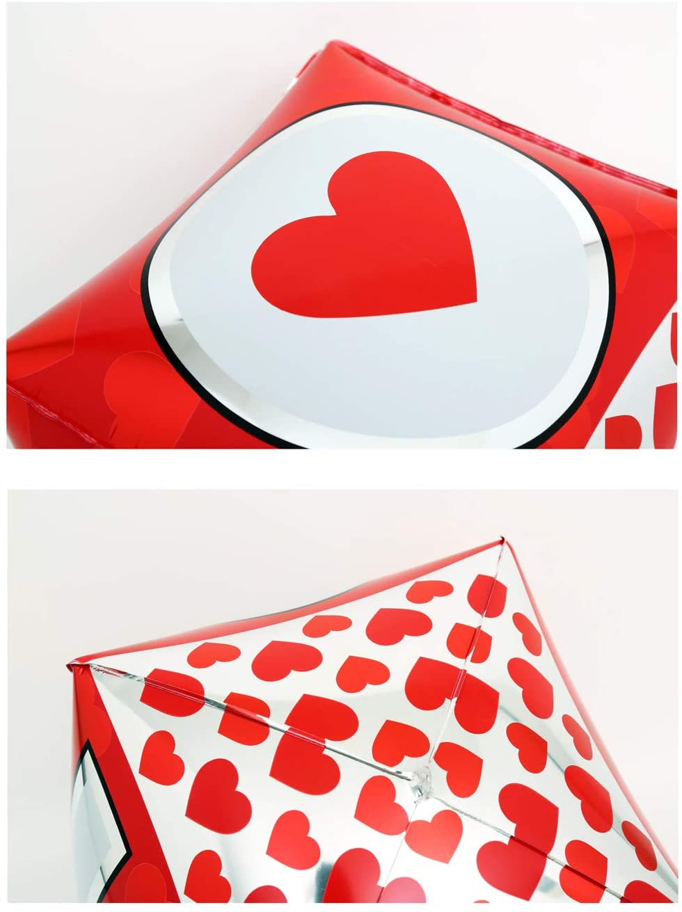 Eanjia 15" LOVE Letter Cube Foil Balloons