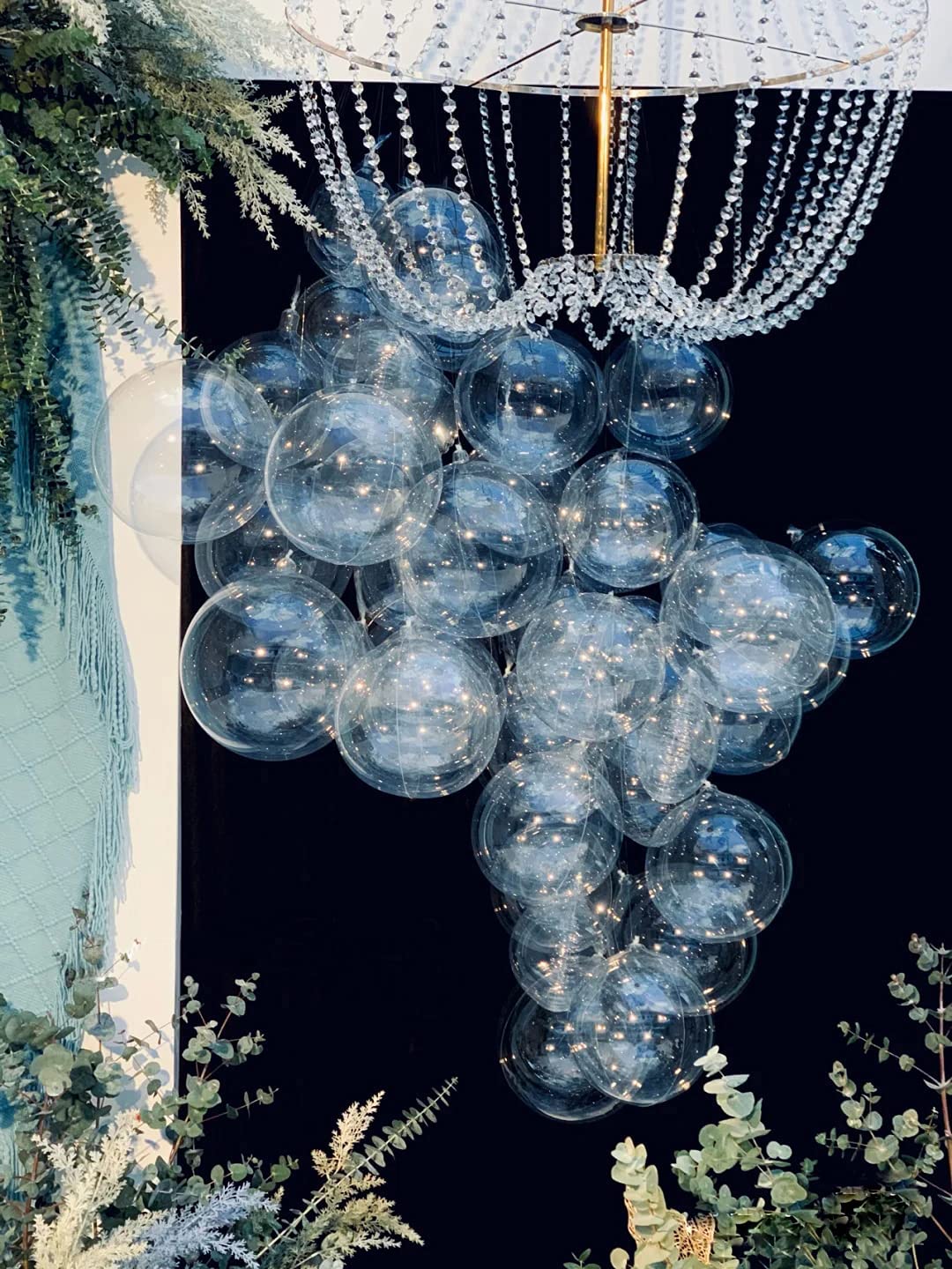 Eanjia 18inch Clear Bubble Balloons 20pcs Self-Sealing