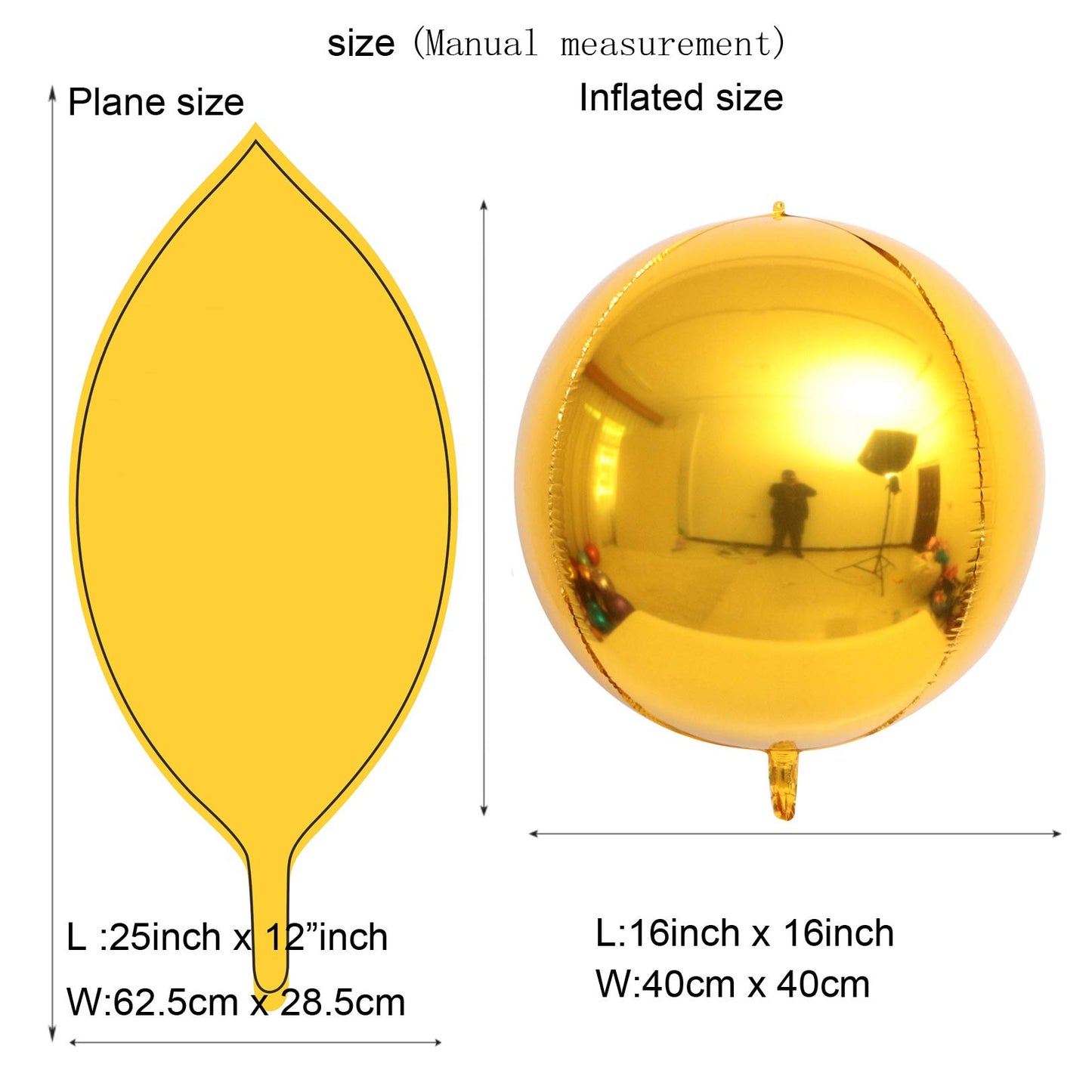 22" 4D Bastketball Foil Balloons 4 Count