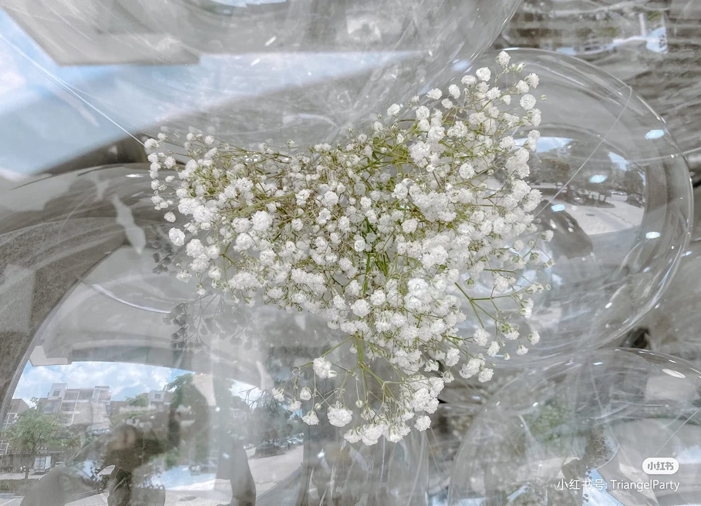Eanjia 18inch Clear Bubble Balloons 20pcs Bobo Balloons Pre-stretch