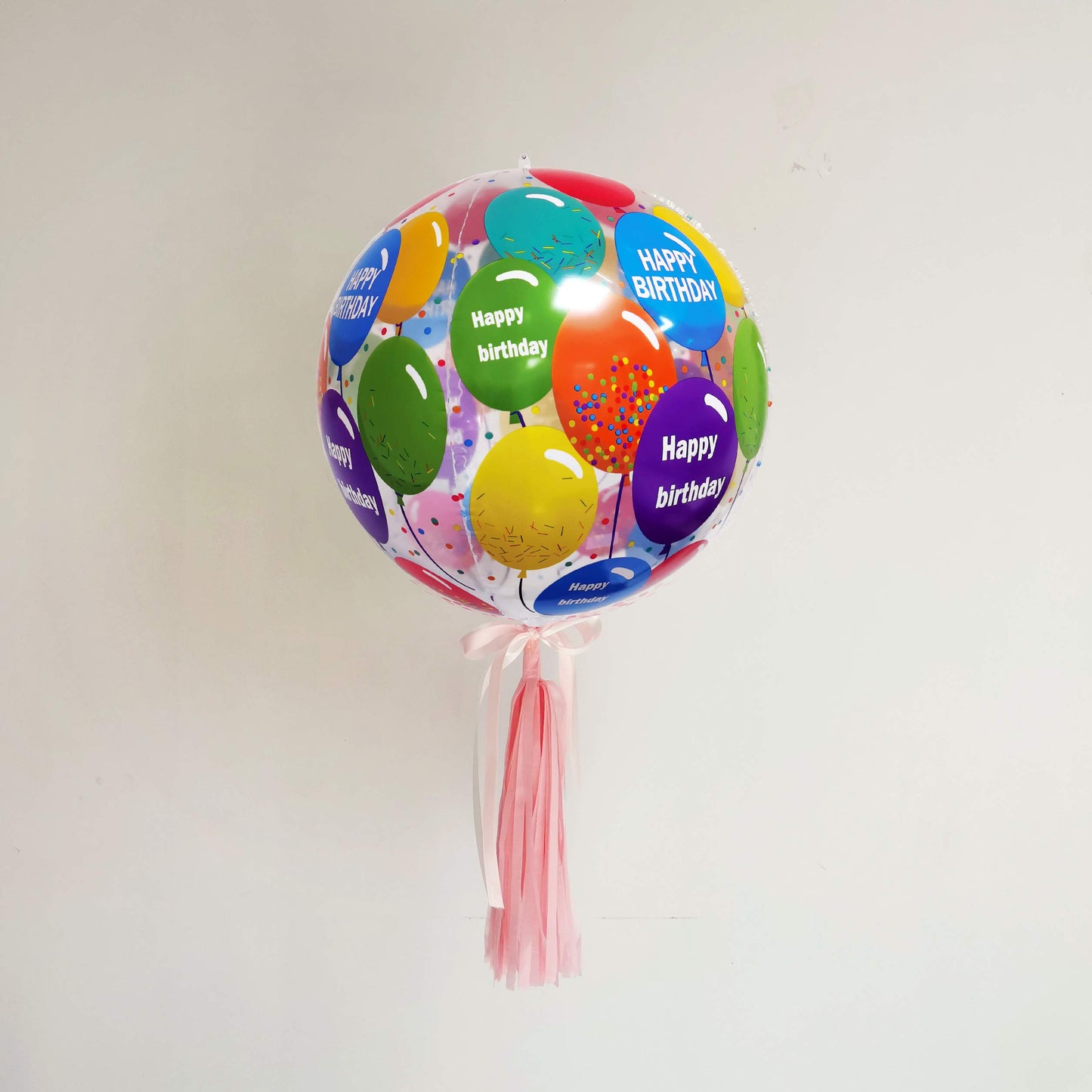 Eanjia Happy Birthday 4D Orb Foil Balloons Hangable (Orb-Happy Birthday I)