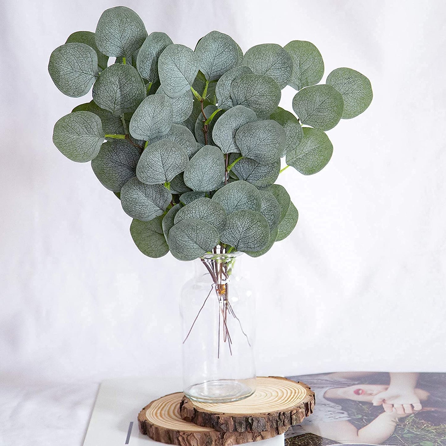 Eanjia 12inch Artificial Eucalyptus 10pcs