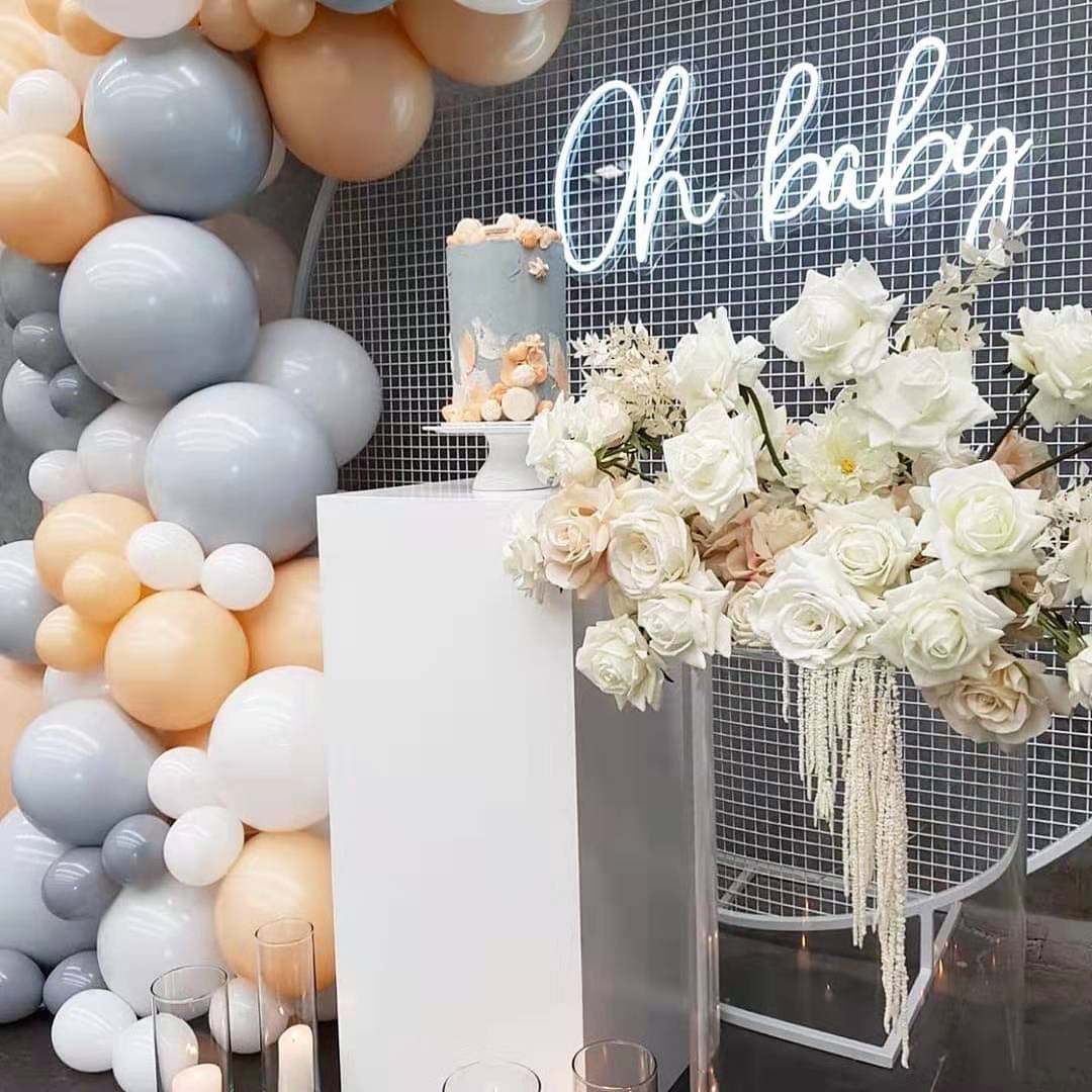 Eanjia 118PCS Blush Balloon Arch & Garland Kit DIY Double Layer 5"-36"