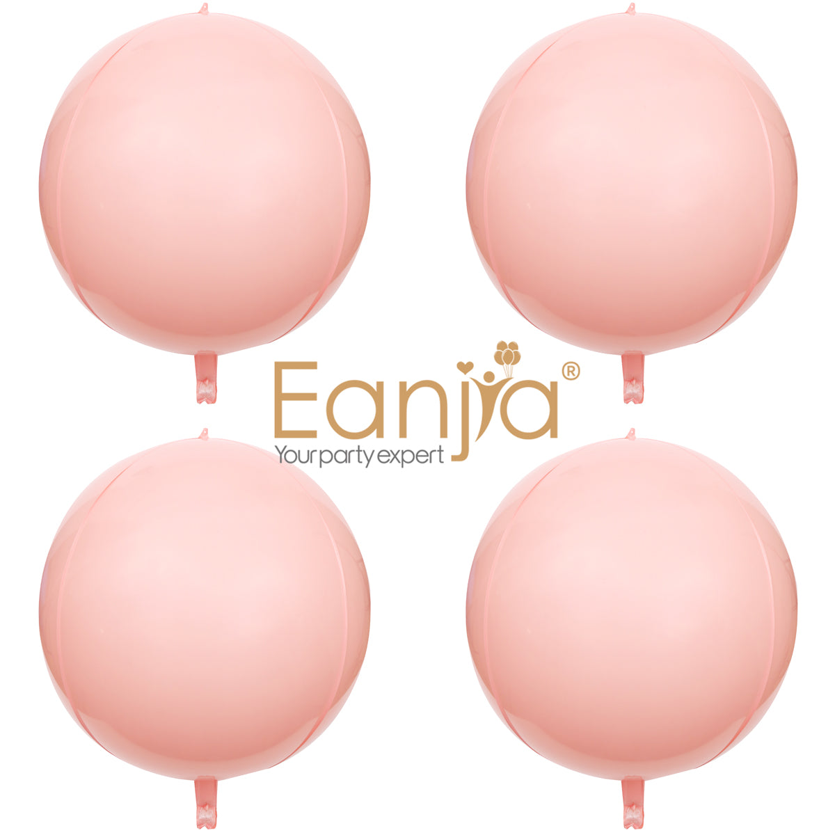 Eanjia Macaron Pink 4D Foil Balloons 7inch 14inch 16inch 22inch