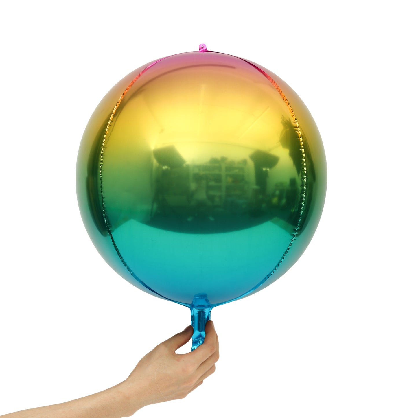 Eanjia Gradient Ombre 4D Foil Balloons Rainbow 2