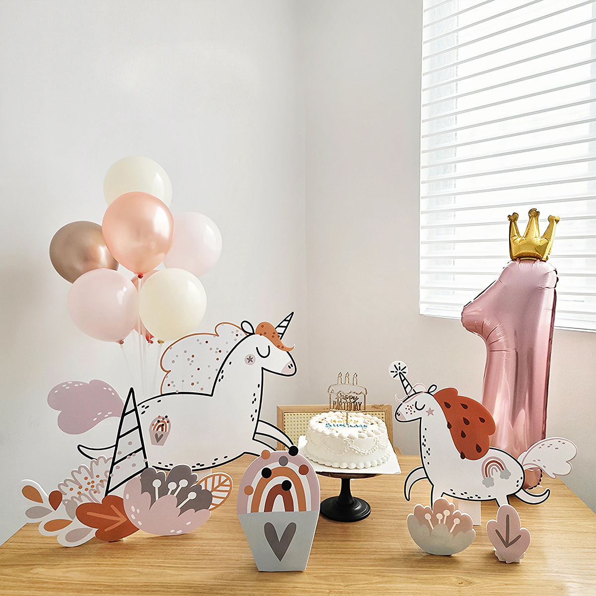 Boho Unicorn Decor Foam Board Cutout Standee