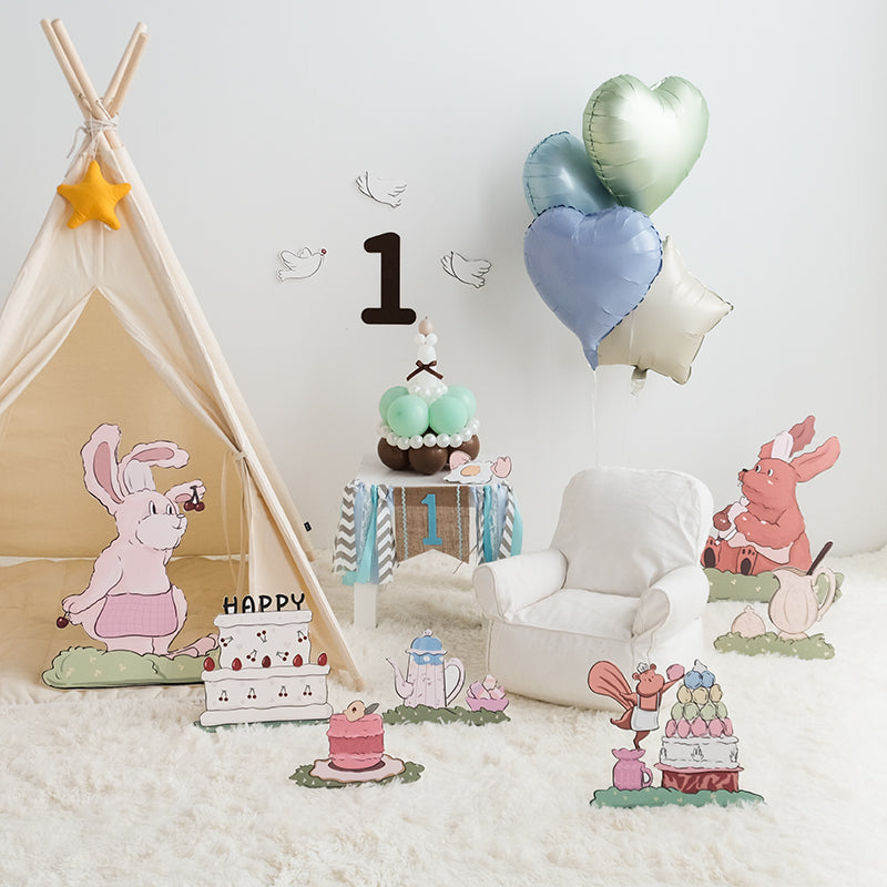 Wonderland Bunny Afteroon Tea Party Foam Board Cutout