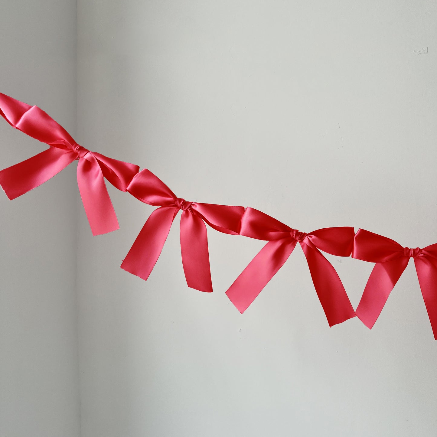 Eanjia Handmade Satin Ribbon Bow Banner 6FT x 2pack