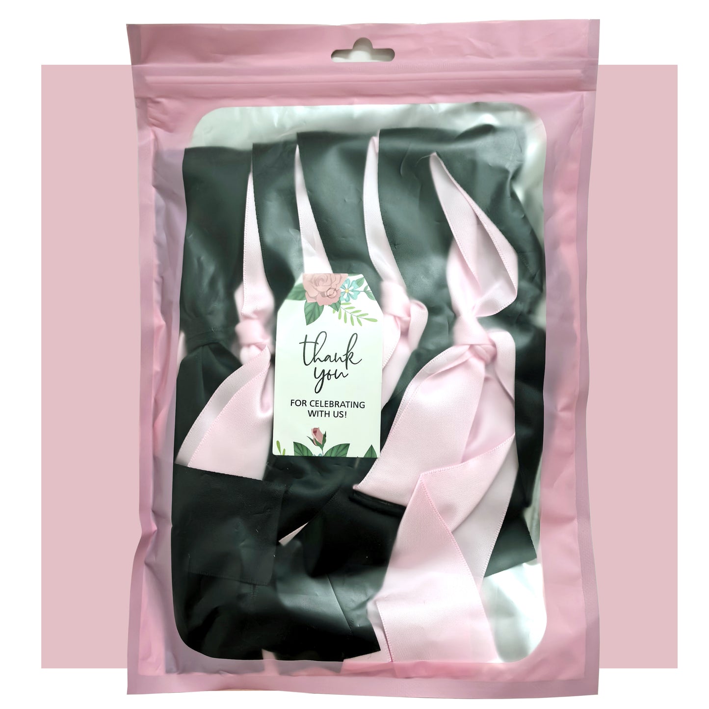 Eanjia Handmade Satin Ribbon Bow Banner 6FT x 2pack