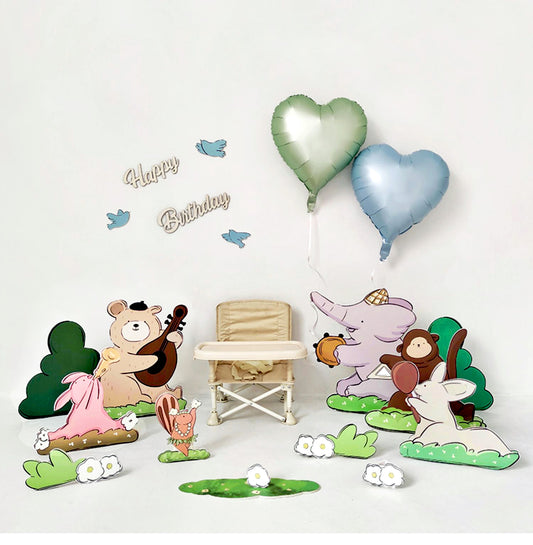 Animal Music Party Cartoon Standees Animal Cutouts for Birthday Decor