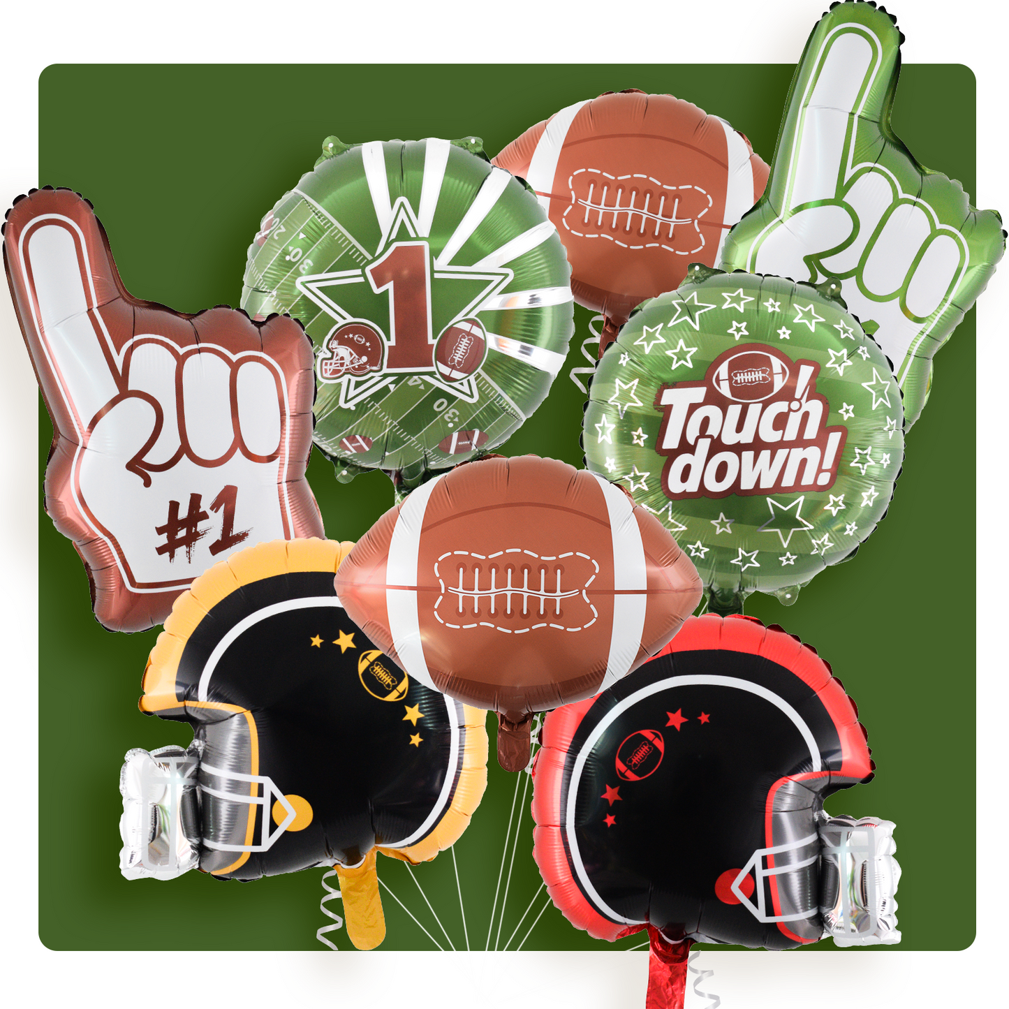 8pcs Football Balloons Set