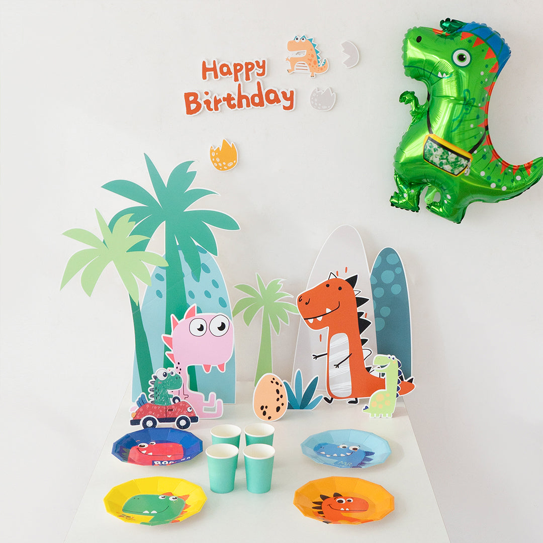 Cartoon Dinosaur Party Decor 17pcs Foam Board Standee