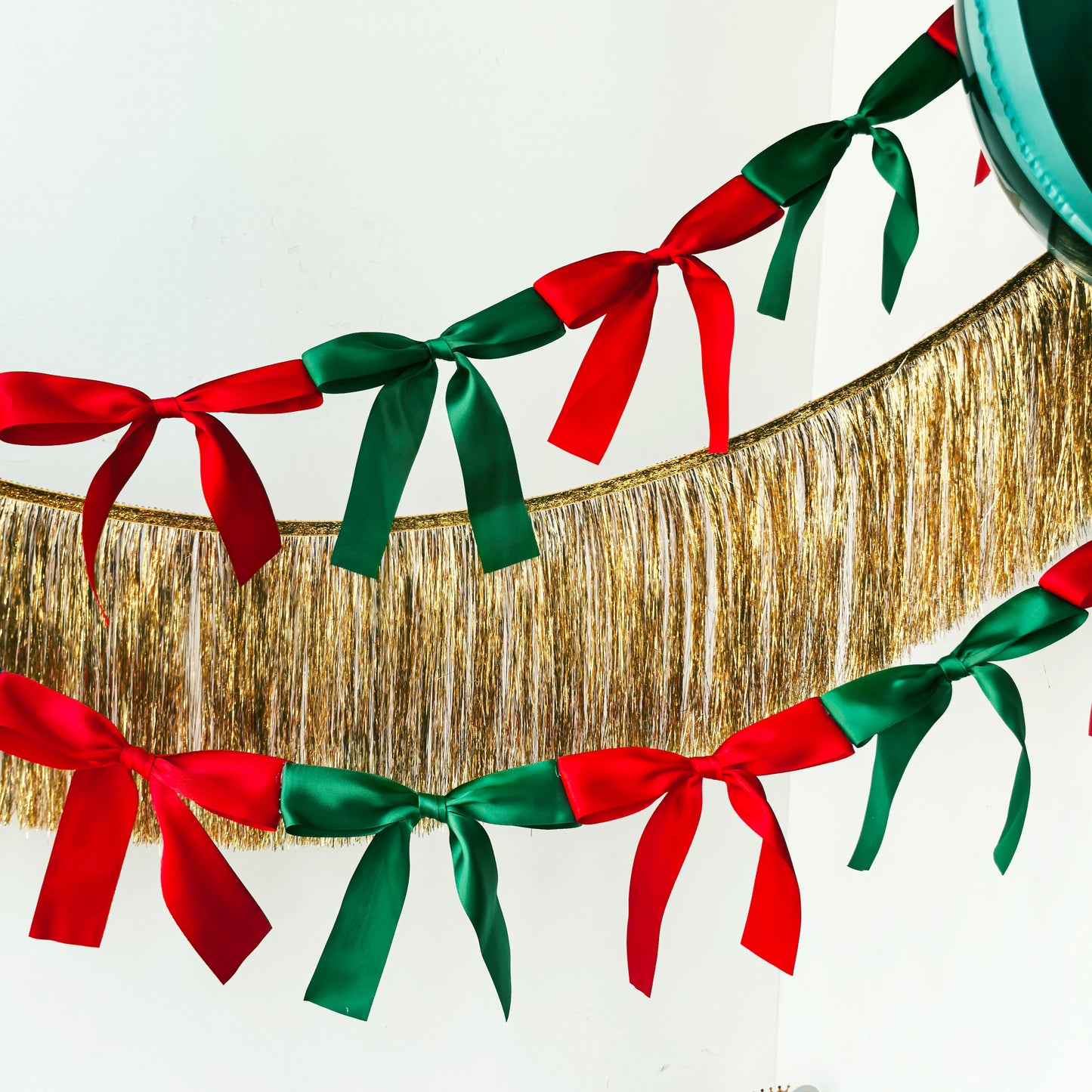 Eanjia Handmade Satin Ribbon Bow Banner 6FT x 2pack