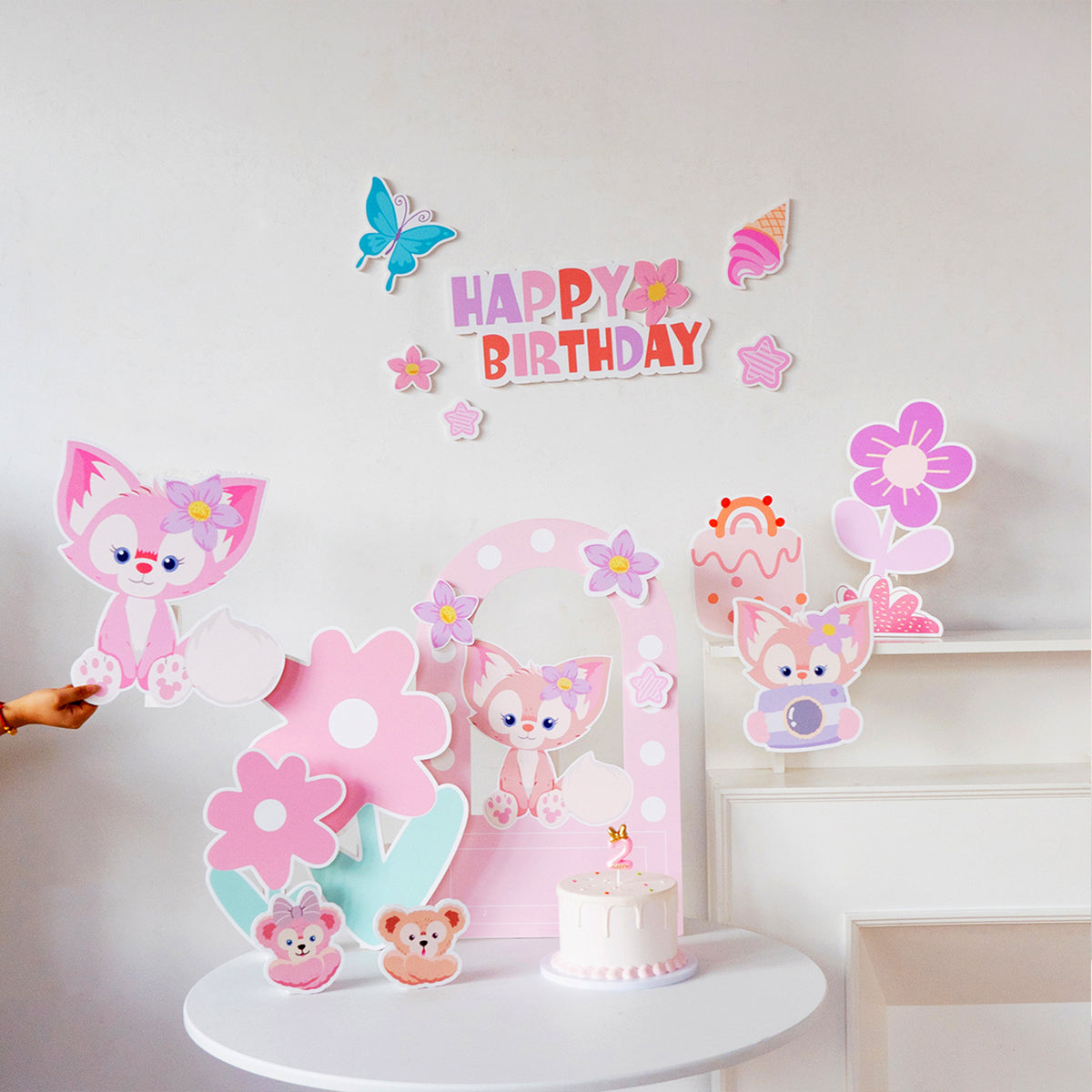 LinaBell & Duffy Standee Birthday Party Decor Coutouts Set of 24 Pieces