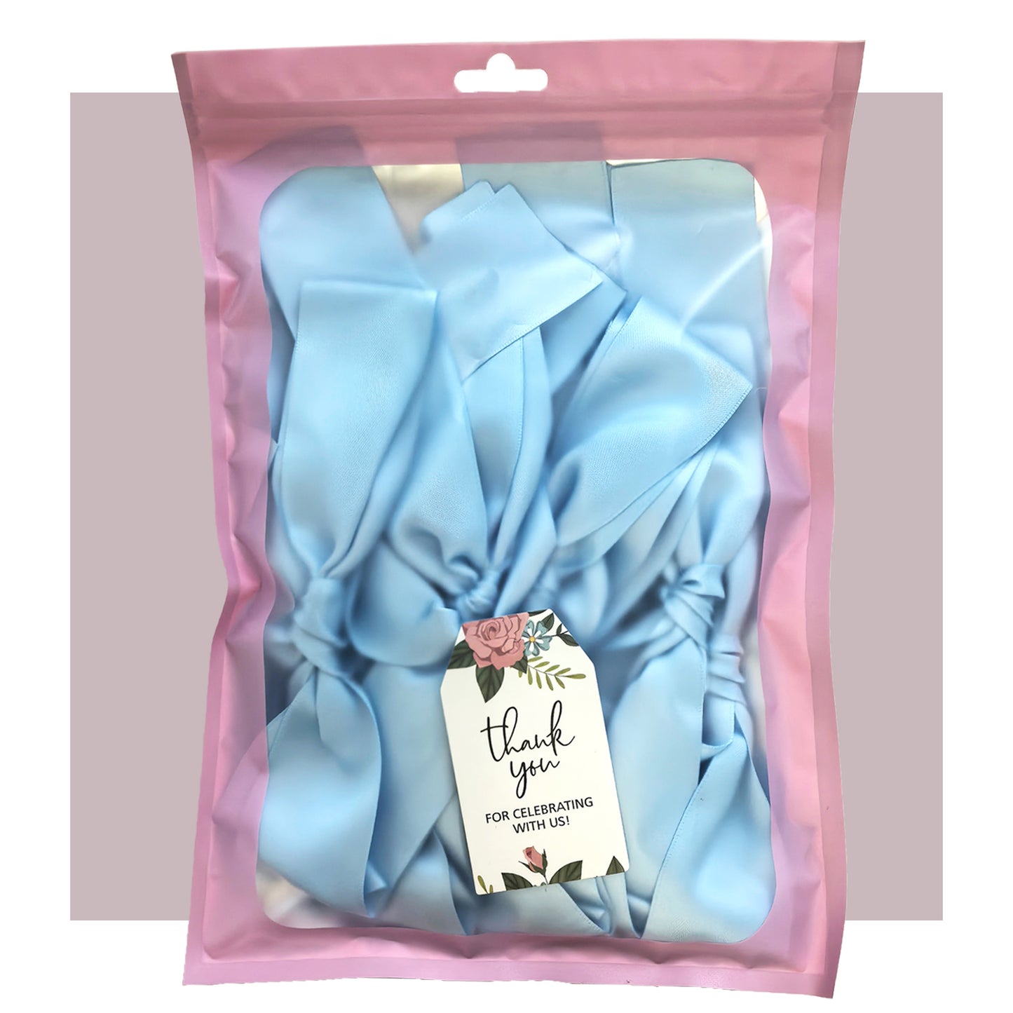 Eanjia Handmade Satin Ribbon Bow Banner 6FT x 2pack