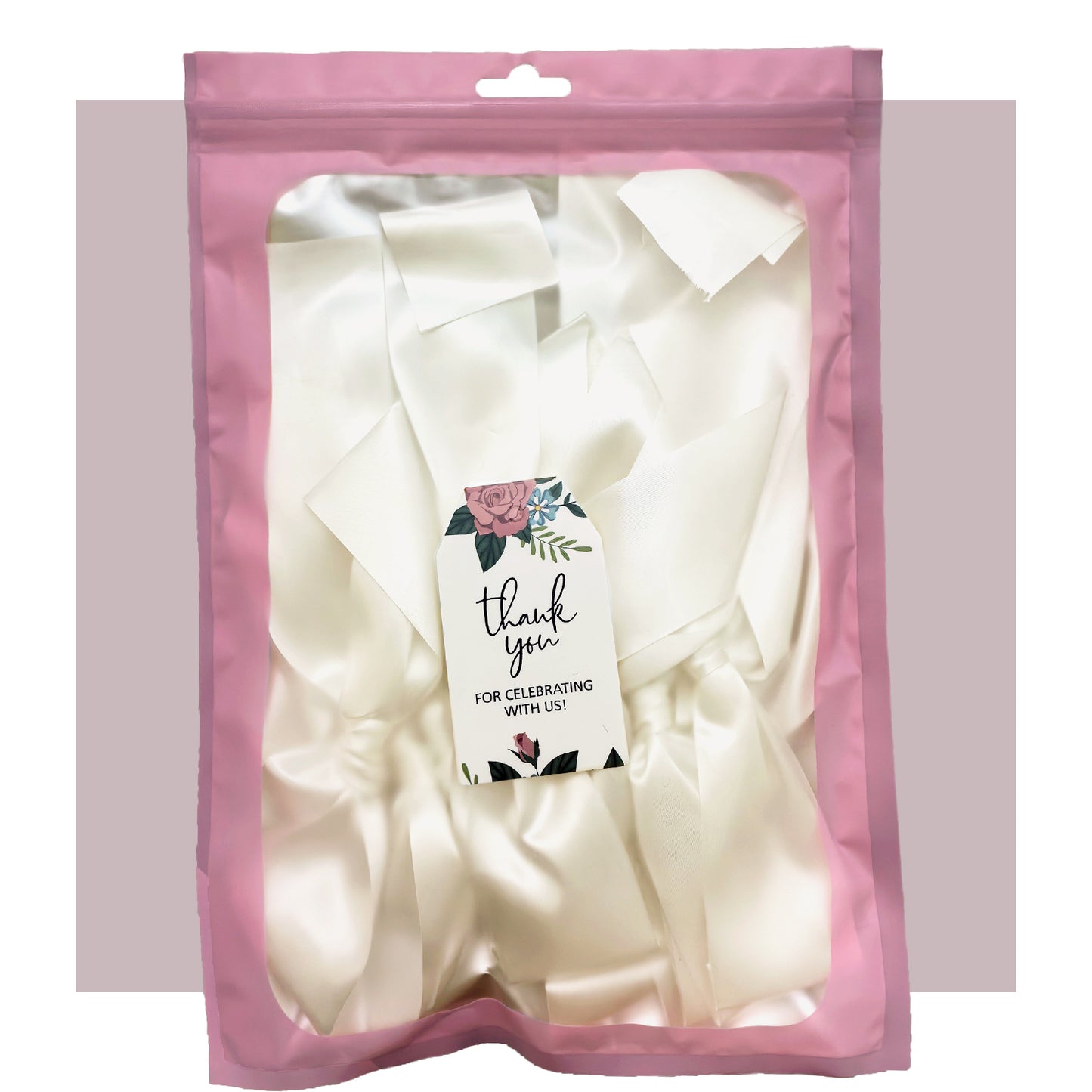 Eanjia Handmade Satin Ribbon Bow Banner 6FT x 2pack