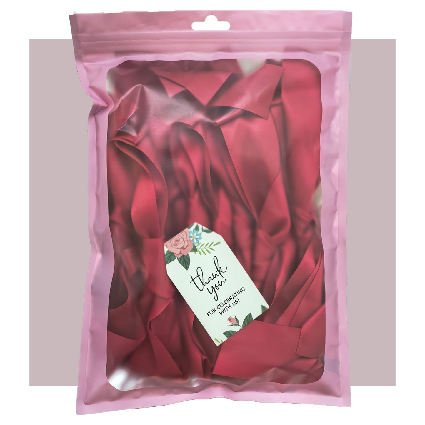 Eanjia Handmade Satin Ribbon Bow Banner 6FT x 2pack