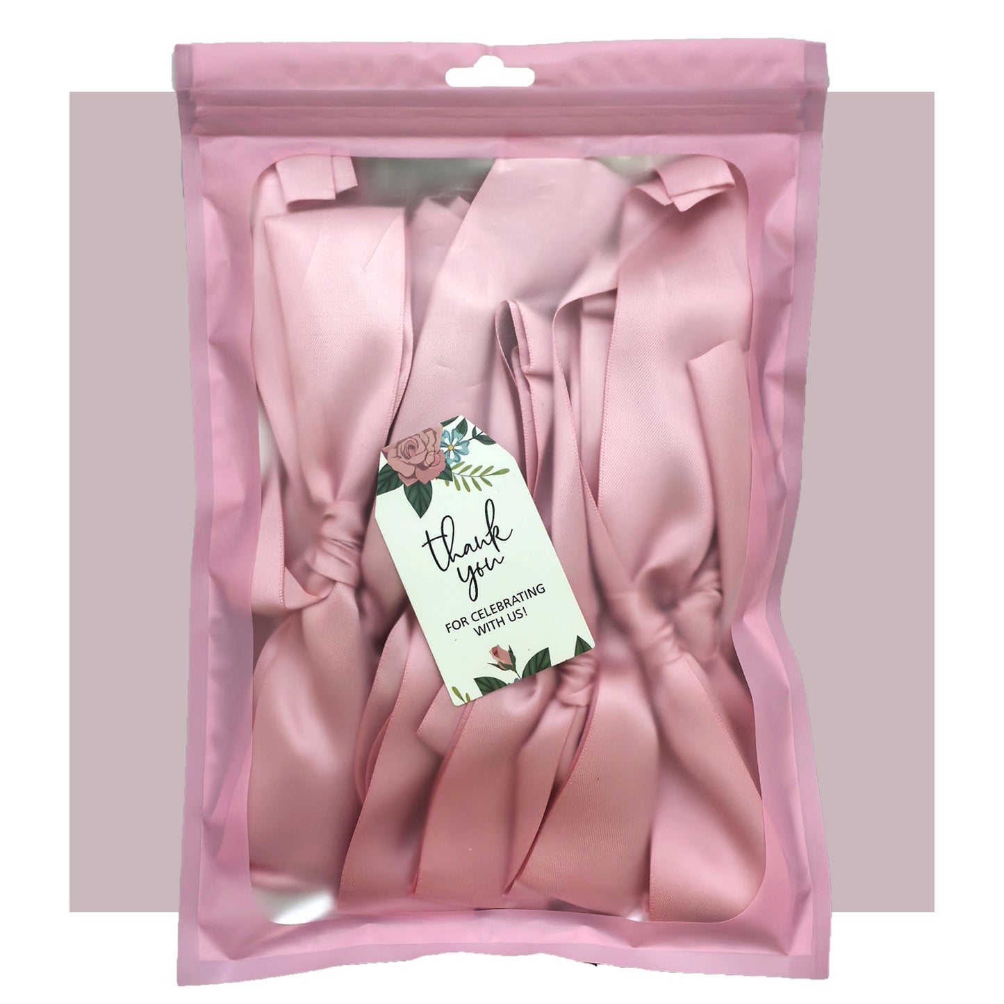 Eanjia Handmade Satin Ribbon Bow Banner 6FT x 2pack