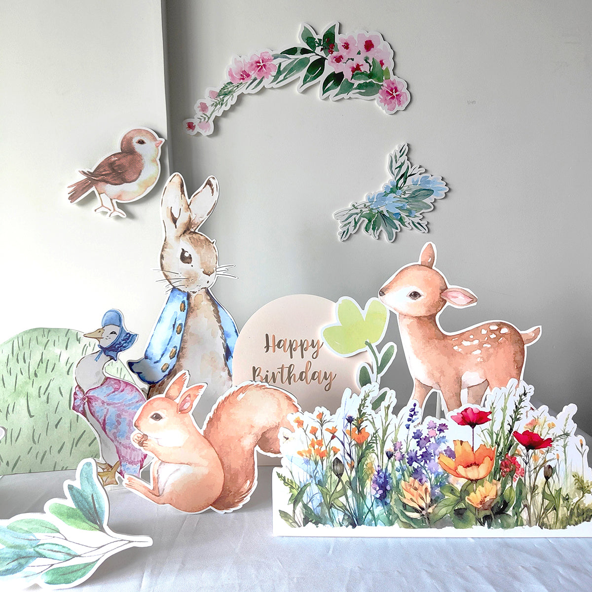 Peter Rabbit & Friends Party Decor Coutouts Set of 14 Pieces