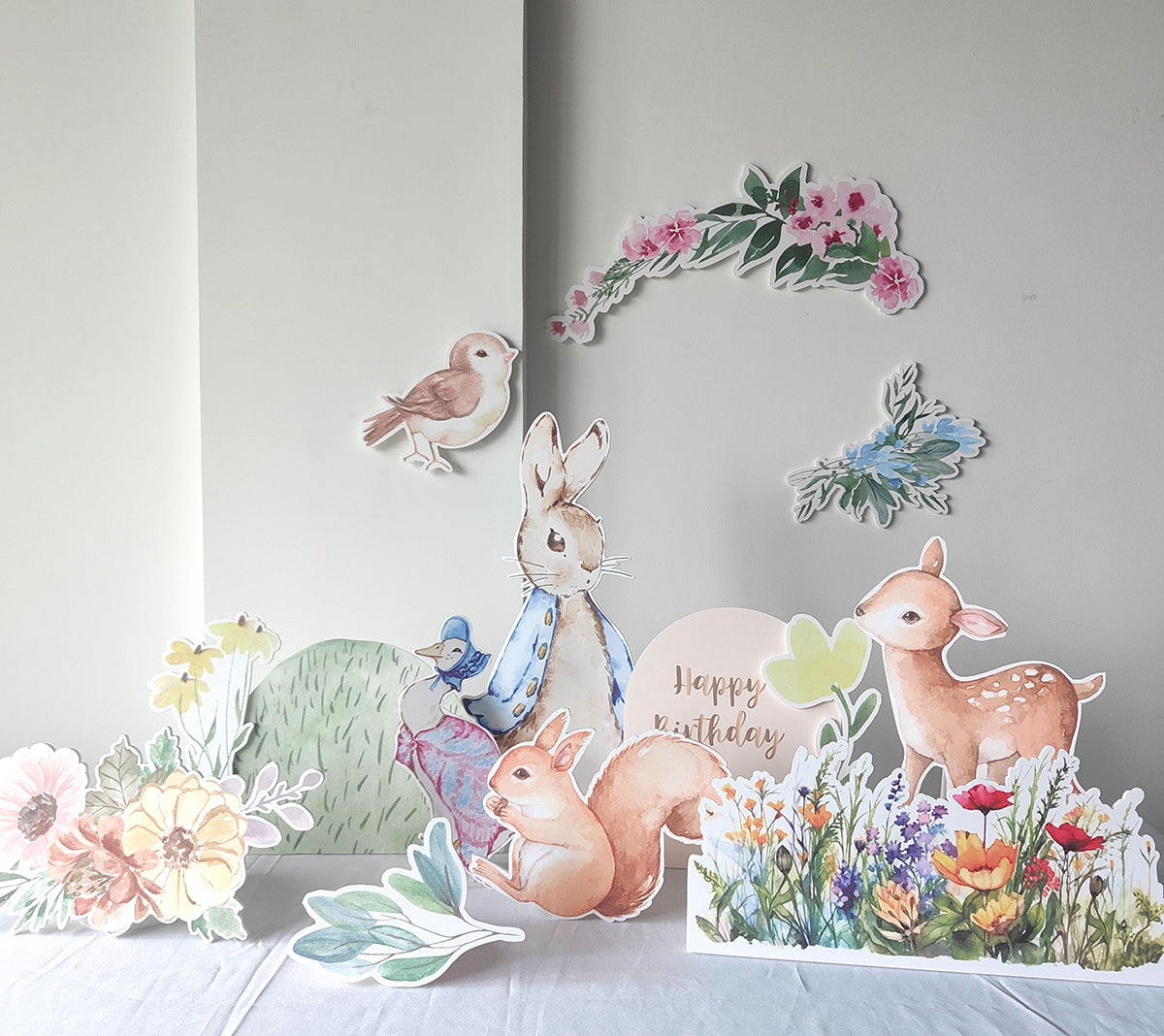 Peter Rabbit & Friends Party Decor Coutouts Set of 14 Pieces