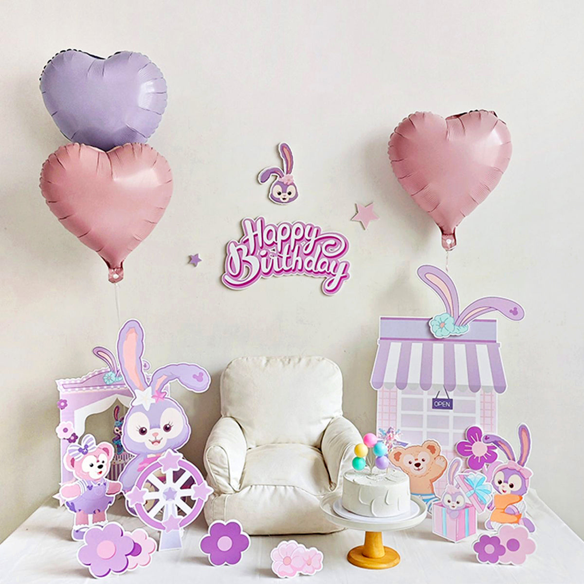 StellaLou & Duffy Standee Birthday Party Decor Coutouts Set of 29 Pieces