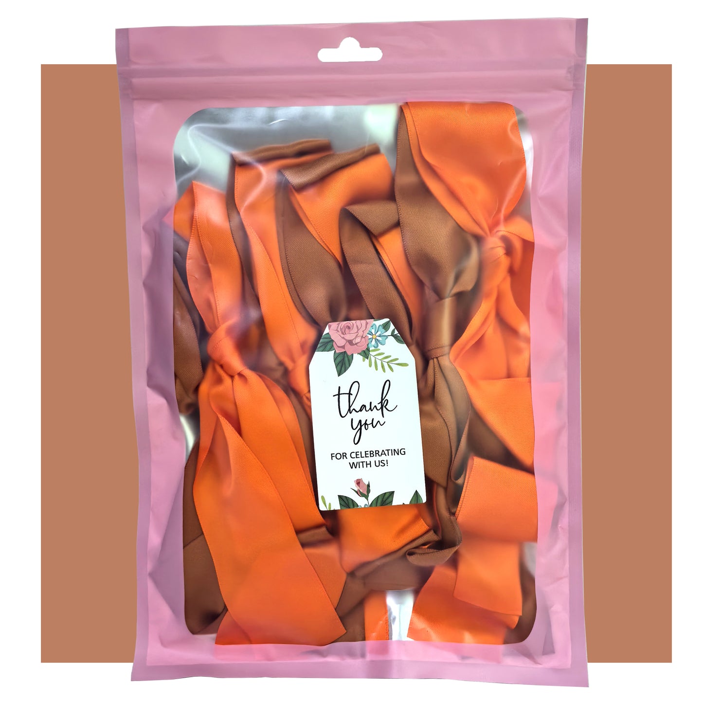 Eanjia Handmade Satin Ribbon Bow Banner 6FT x 2pack