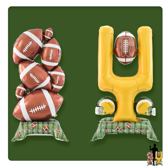 Set of 2 Standing football balloons