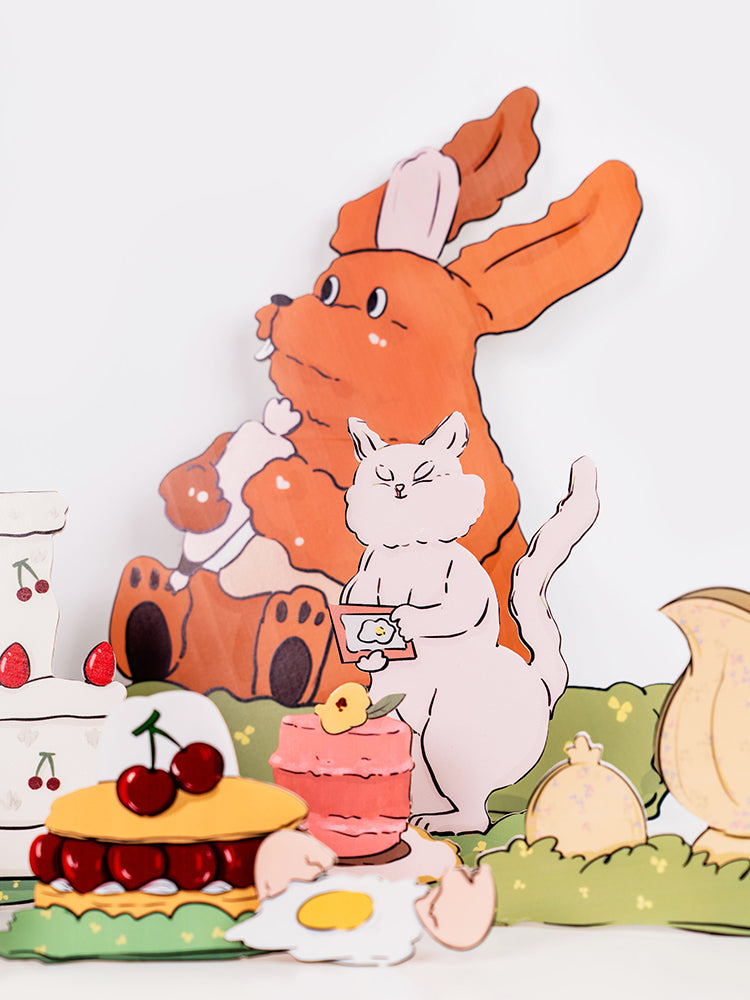 Wonderland Bunny Afteroon Tea Party Foam Board Cutout