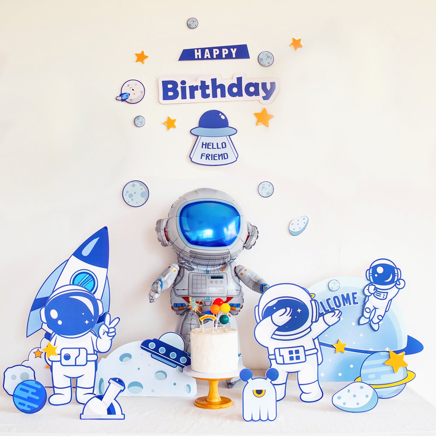 Out Space Theme Standee Decoration Set of 35pcs