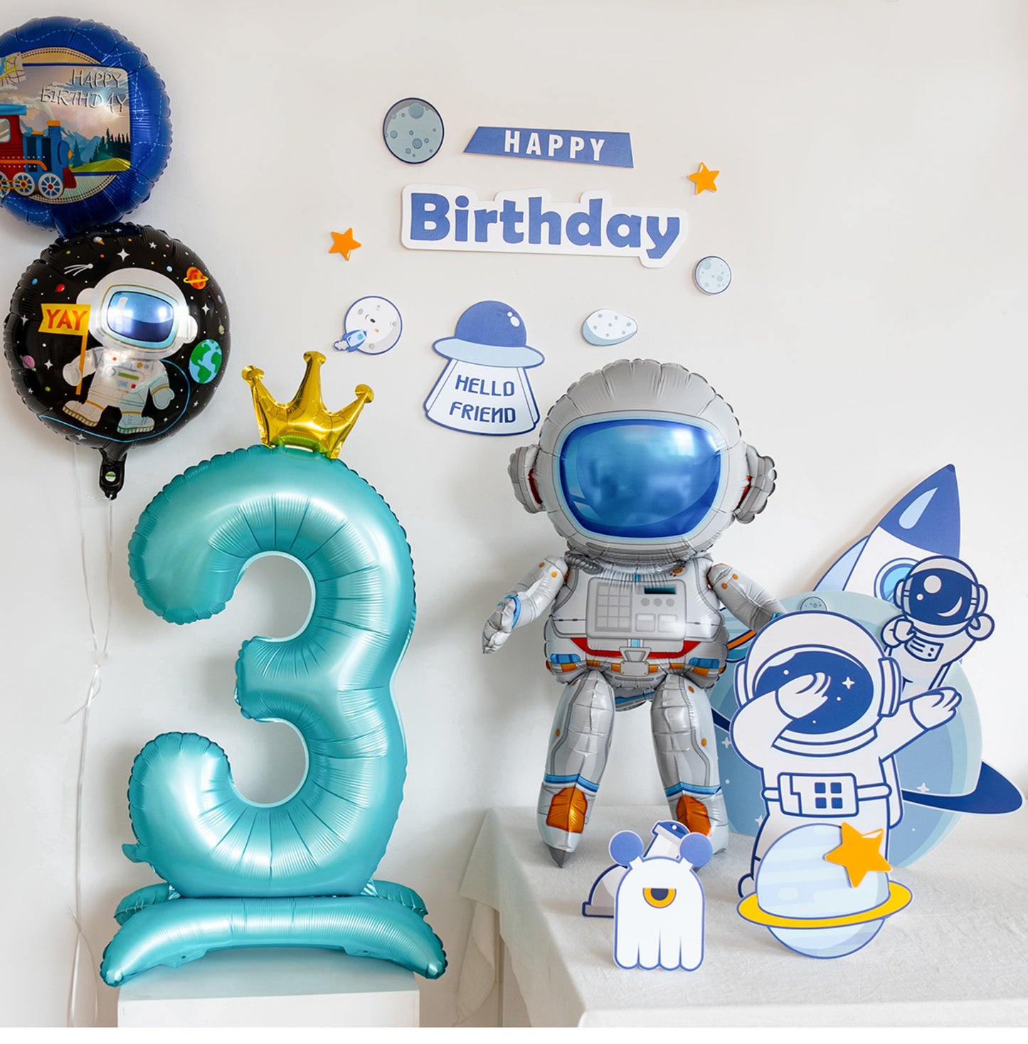 Out Space Theme Standee Decoration Set of 35pcs