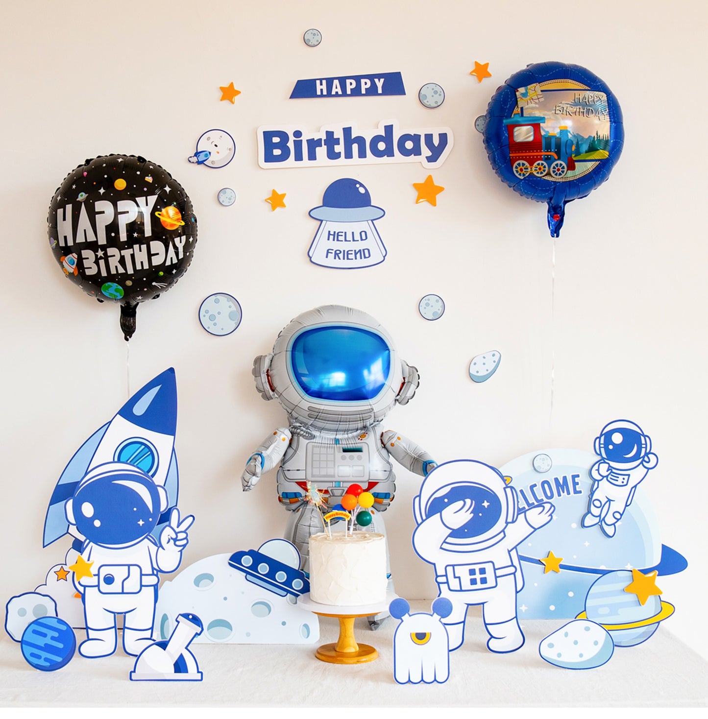 Out Space Theme Standee Decoration Set of 35pcs