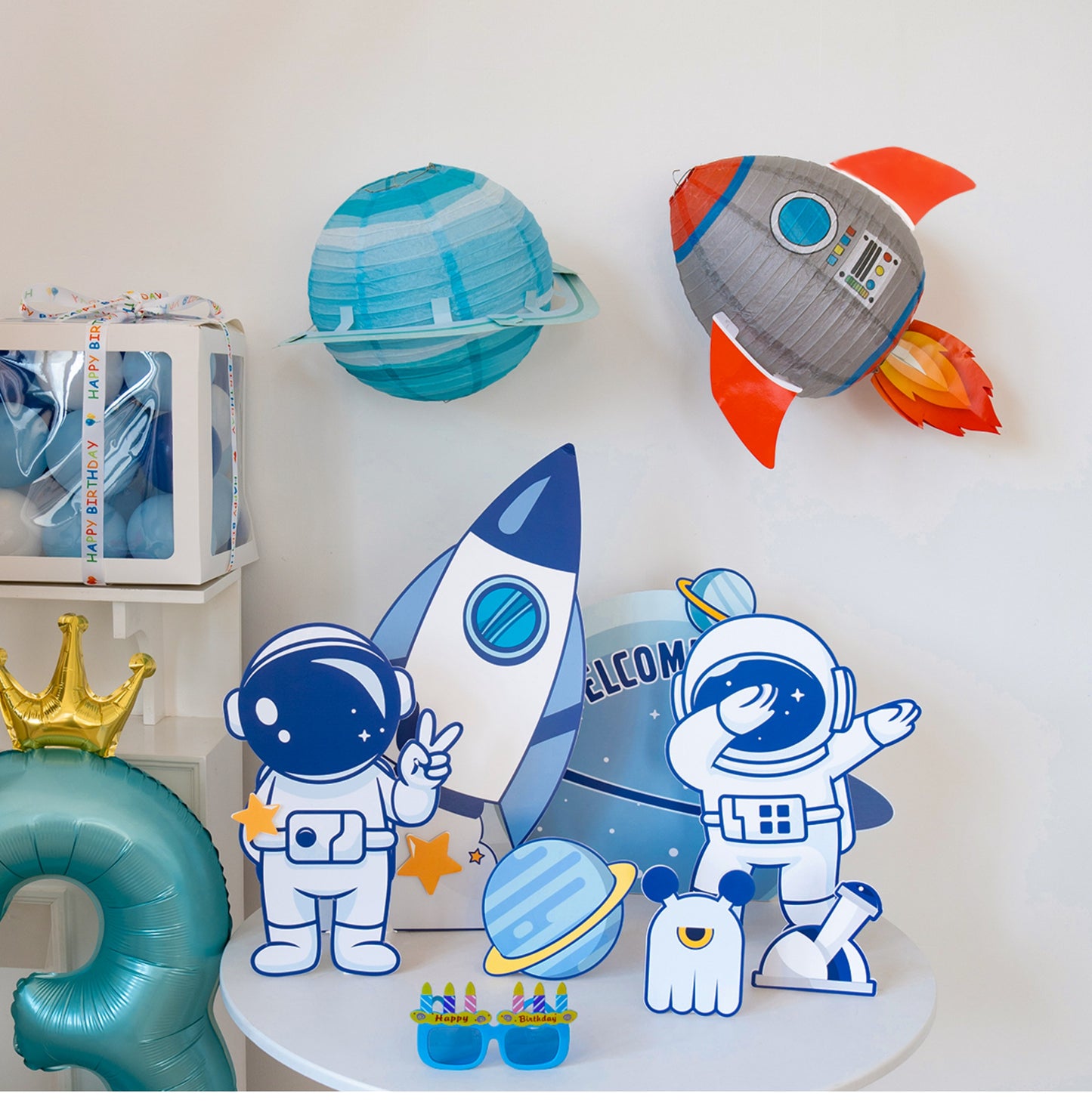 Out Space Theme Standee Decoration Set of 35pcs