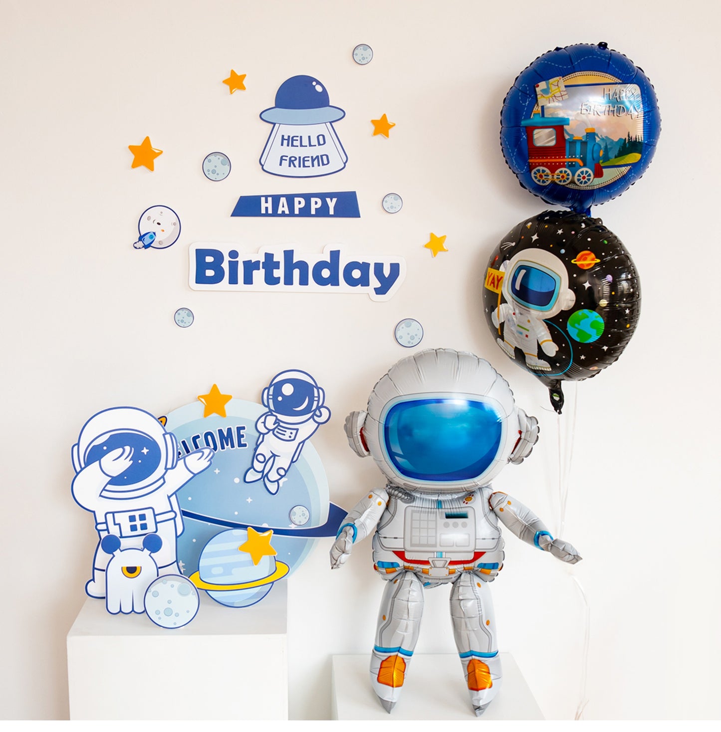 Out Space Theme Standee Decoration Set of 35pcs