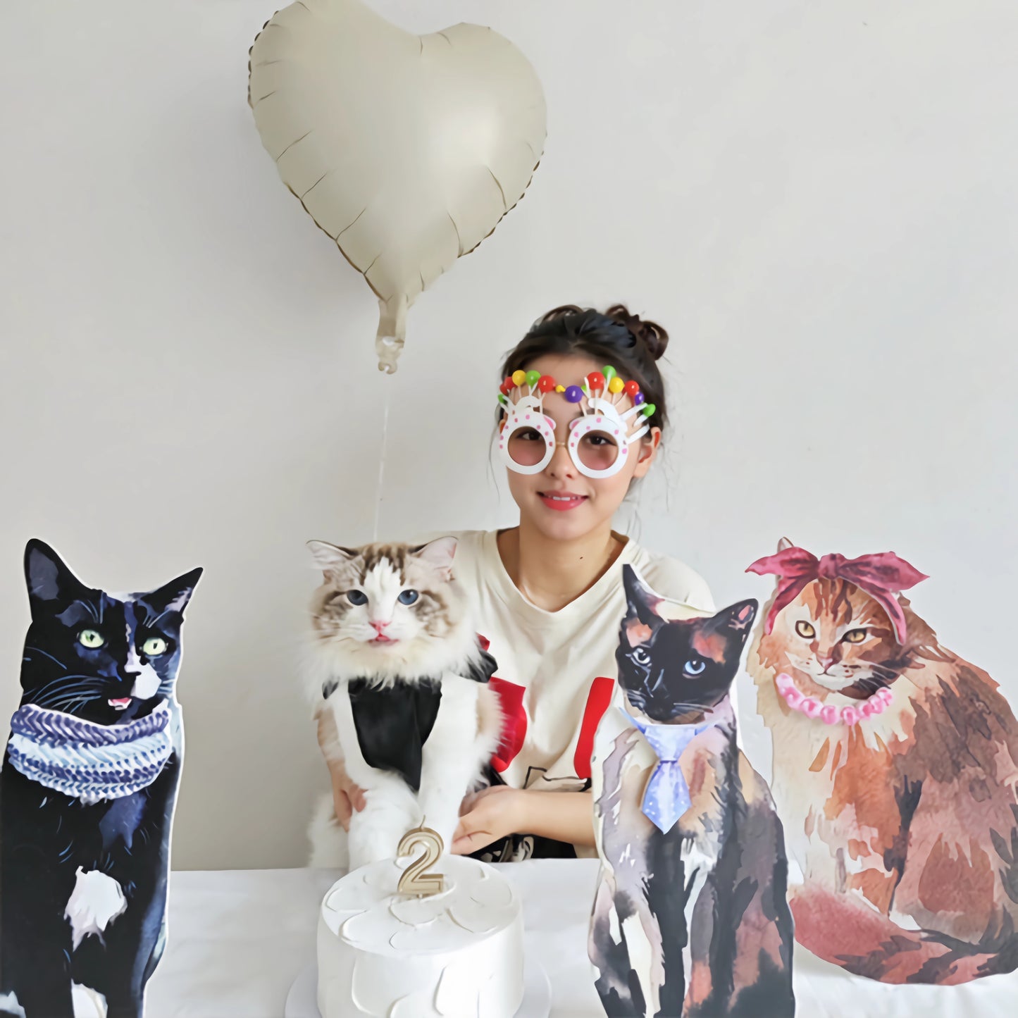 Cat Cutouts Decor for Birthday Party Suppplies