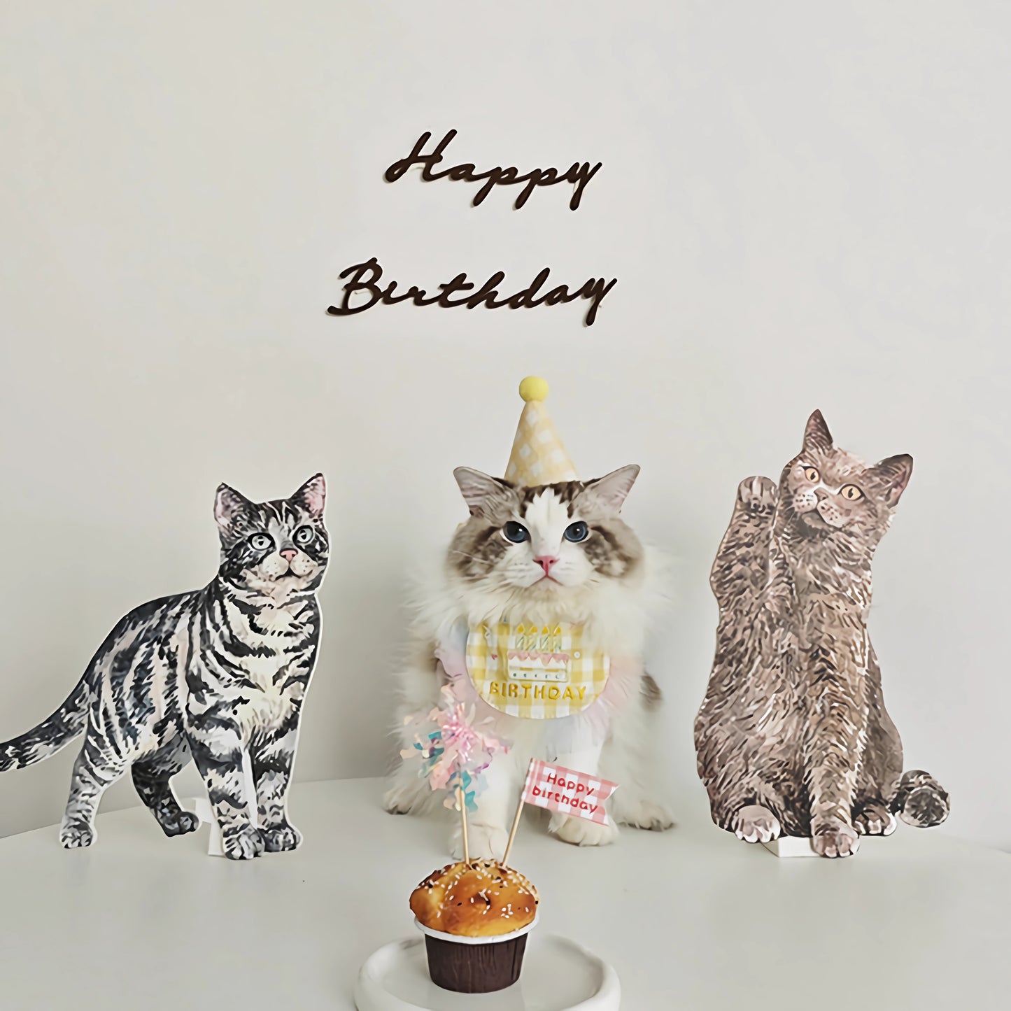 Cat Cutouts Decor for Birthday Party Suppplies