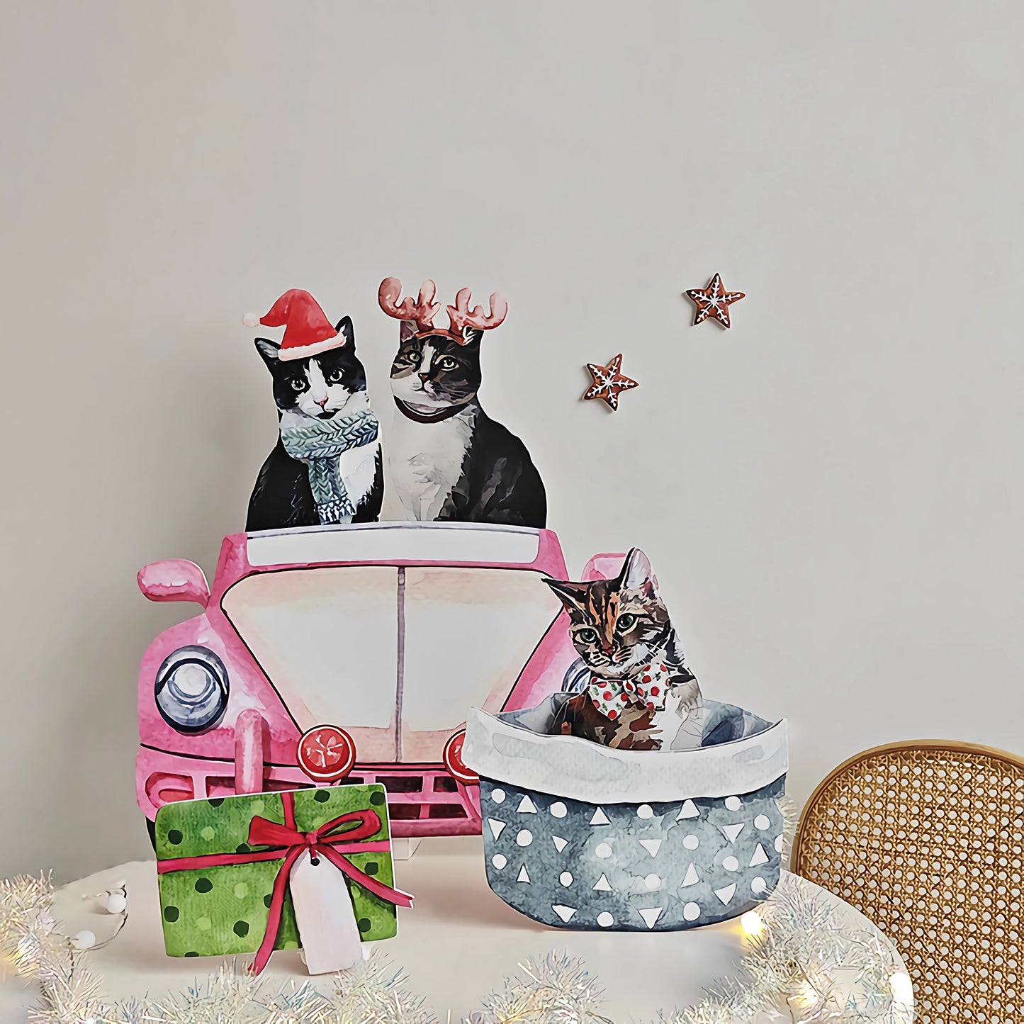 Cat Cutouts Decor for Birthday Party Suppplies