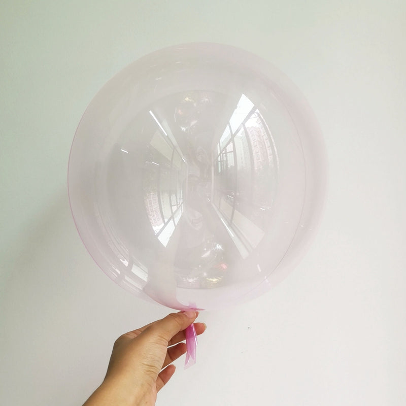 Eanjia 10inch Bubble Balloon 50pcs/Pack  Clear ,Green,Yellow,Red,Pink,Purple,Blue,Orange Ultra-thin Collection; Easy Blow Up