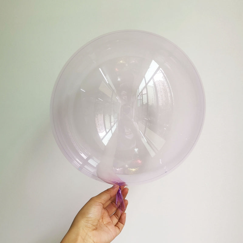 Eanjia 10inch Bubble Balloon 50pcs/Pack  Clear ,Green,Yellow,Red,Pink,Purple,Blue,Orange Ultra-thin Collection; Easy Blow Up